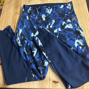 Adidas Navy and light blue Leggings